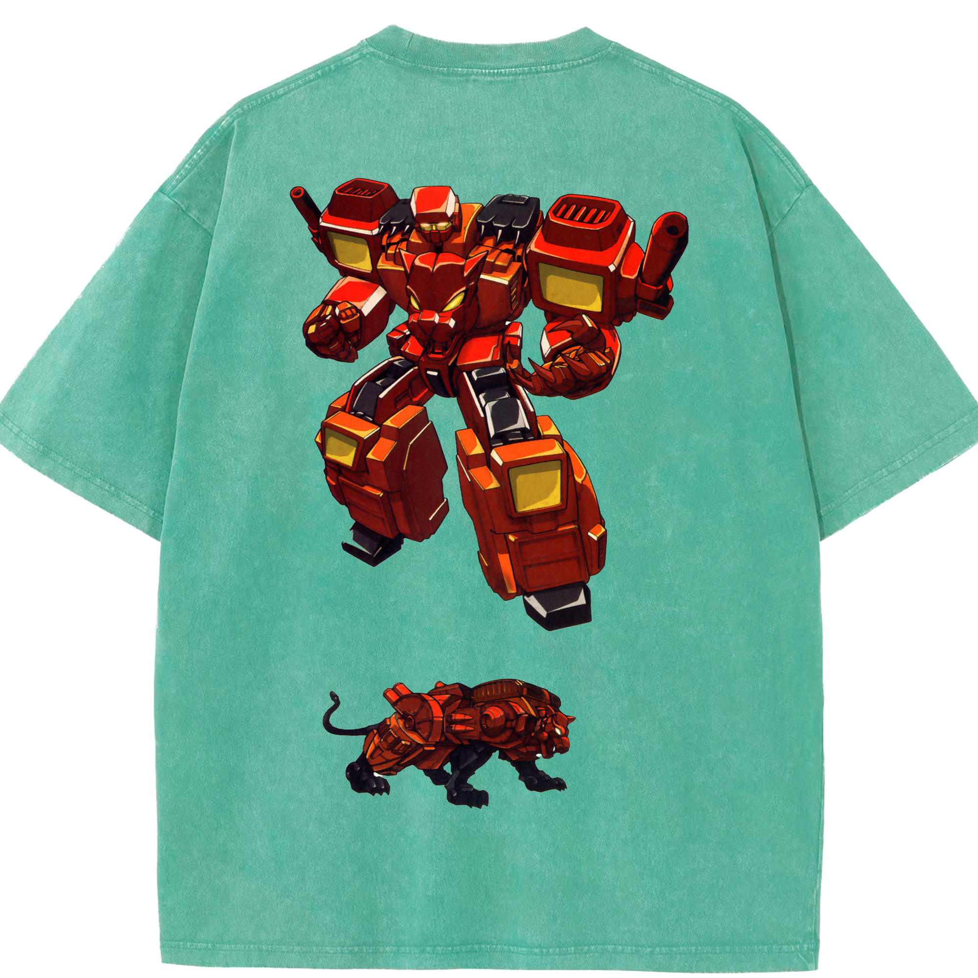 （画像用）  綿100% ヴィンテージ風 半袖Tシャツ（背面プリント）